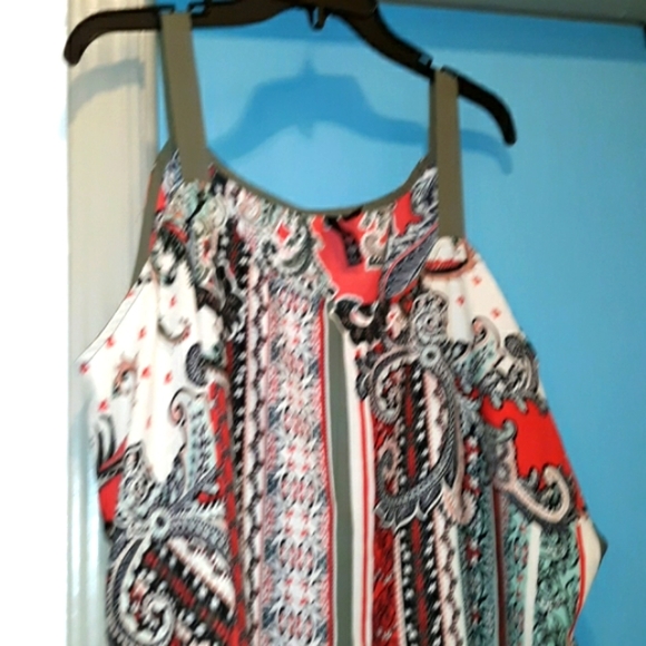 Three Hearts Plus Cold Shoulder Summer Top Shirt - Picture 3 of 3